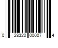 Barcode Image for UPC code 028320000074