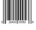 Barcode Image for UPC code 028400000536