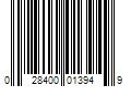 Barcode Image for UPC code 028400013949