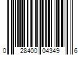 Barcode Image for UPC code 028400043496