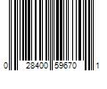 Barcode Image for UPC code 028400596701