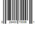 Barcode Image for UPC code 028400700061