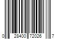 Barcode Image for UPC code 028400720267