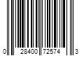 Barcode Image for UPC code 028400725743