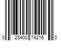 Barcode Image for UPC code 028400742160