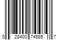 Barcode Image for UPC code 028400745857