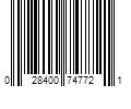 Barcode Image for UPC code 028400747721