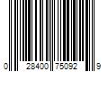 Barcode Image for UPC code 028400750929