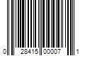 Barcode Image for UPC code 028415000071