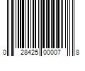 Barcode Image for UPC code 028425000078