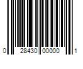 Barcode Image for UPC code 028430000001