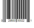 Barcode Image for UPC code 028500000221