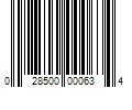 Barcode Image for UPC code 028500000634