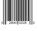 Barcode Image for UPC code 028540020258