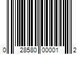 Barcode Image for UPC code 028580000012