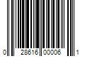 Barcode Image for UPC code 028616000061