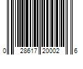 Barcode Image for UPC code 028617200026