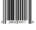 Barcode Image for UPC code 028632000175. Product Name: Berkley Gulp!Â® Waxies