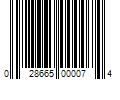 Barcode Image for UPC code 028665000074