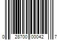 Barcode Image for UPC code 028700000427