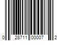 Barcode Image for UPC code 028711000072