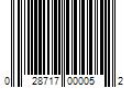 Barcode Image for UPC code 028717000052