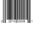 Barcode Image for UPC code 028718000051