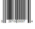 Barcode Image for UPC code 028719000074