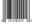 Barcode Image for UPC code 028720000018