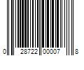 Barcode Image for UPC code 028722000078