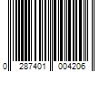 Barcode Image for UPC code 0287401004206