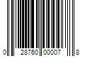 Barcode Image for UPC code 028760000078