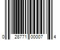 Barcode Image for UPC code 028771000074