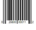 Barcode Image for UPC code 028800000112