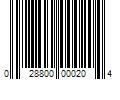 Barcode Image for UPC code 028800000204