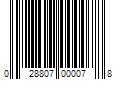 Barcode Image for UPC code 028807000078