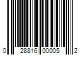 Barcode Image for UPC code 028816000052