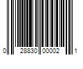 Barcode Image for UPC code 028830000021