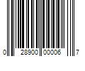 Barcode Image for UPC code 028900000067