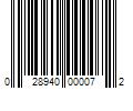 Barcode Image for UPC code 028940000072