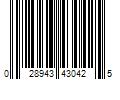 Barcode Image for UPC code 028943430425