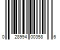 Barcode Image for UPC code 028994003586