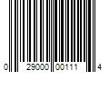 Barcode Image for UPC code 029000001114