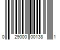 Barcode Image for UPC code 029000001381