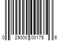 Barcode Image for UPC code 029000001756