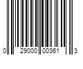 Barcode Image for UPC code 029000003613