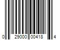 Barcode Image for UPC code 029000004184