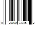 Barcode Image for UPC code 029000020252