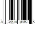 Barcode Image for UPC code 029100000055