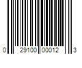 Barcode Image for UPC code 029100000123